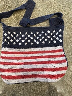 Carlo D'Santi Patriotic Crochet
Stars and Stripes handbag.